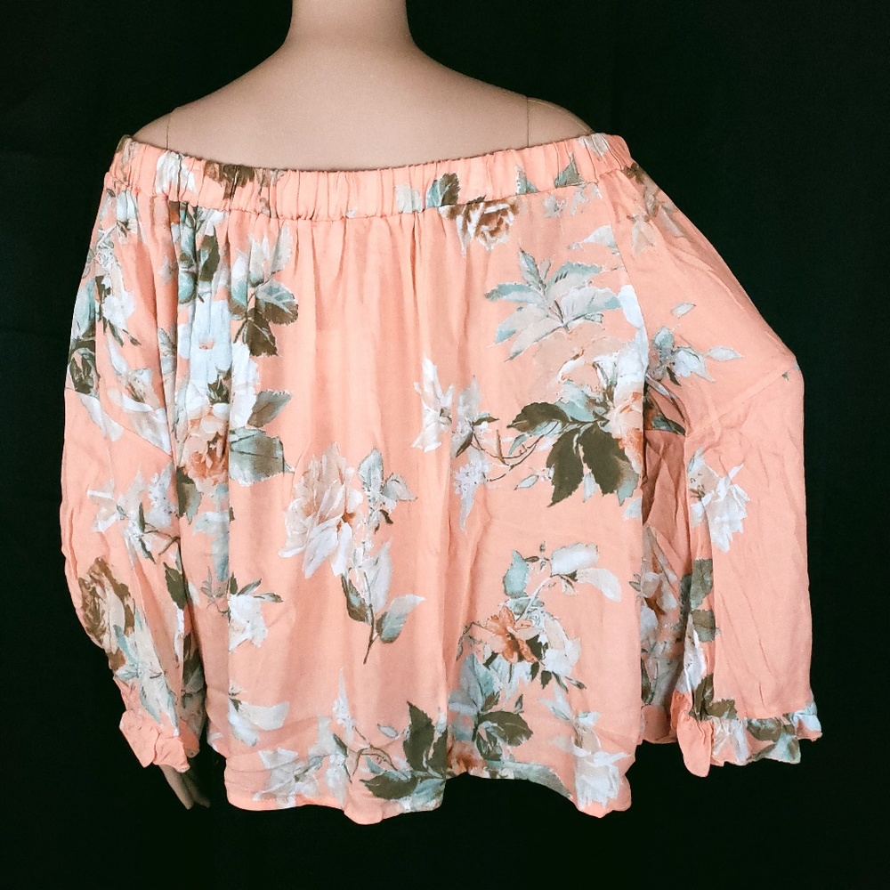 Skylar + Jade Women Off Shoulder Blouse Top Floral Size 1X - NWT - Picture 5 of 7
